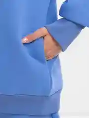 Голубой костюм двойка, женский