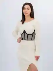 Черный корсет женский, декоративный вечерний