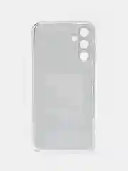 Тёмно-коричневый силиконовый чехол на Samsung Galaxy A15 / Самсунг А15 прозрачный, с принтом, защита камеры