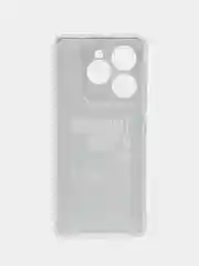 Тёмно-коричневый чехол на Tecno Spark 20 Pro/20S Pro / Текно Спарк 20 Про/20S Про прозрачный, с рисунком