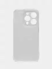 Черный чехол на Apple iPhone 15 Pro / Айфон 15 Про прозрачный, с рисунком, защита камеры