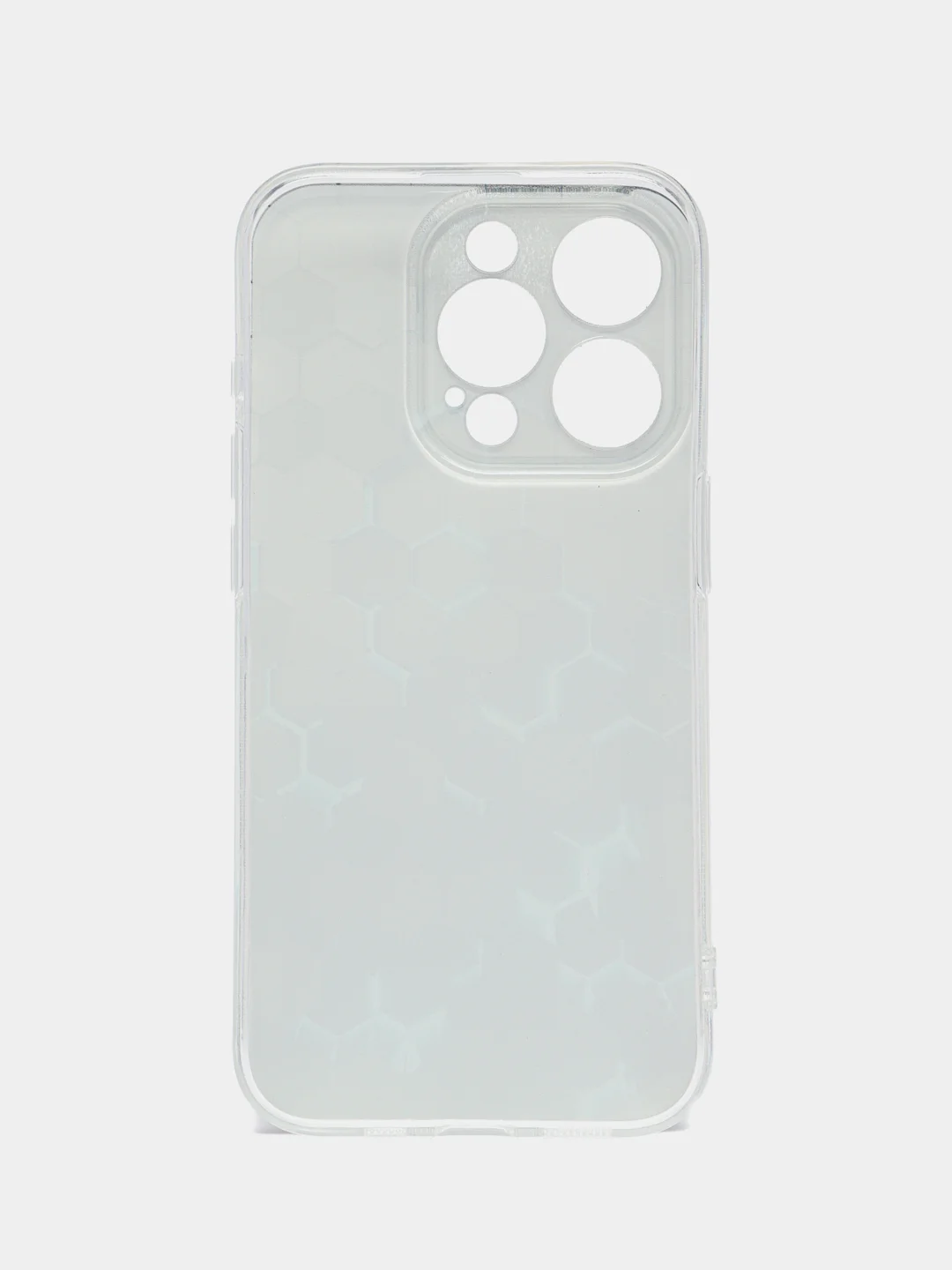 Бирюзовый чехол на Apple iPhone 15 Pro / Айфон 15 Про прозрачный, с рисунком, защита камеры