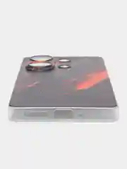 Красный чехол на Xiaomi Redmi Note 13 Pro 4G/Poco M6 Pro 4G, прозрачный, с рисунком, защита камеры