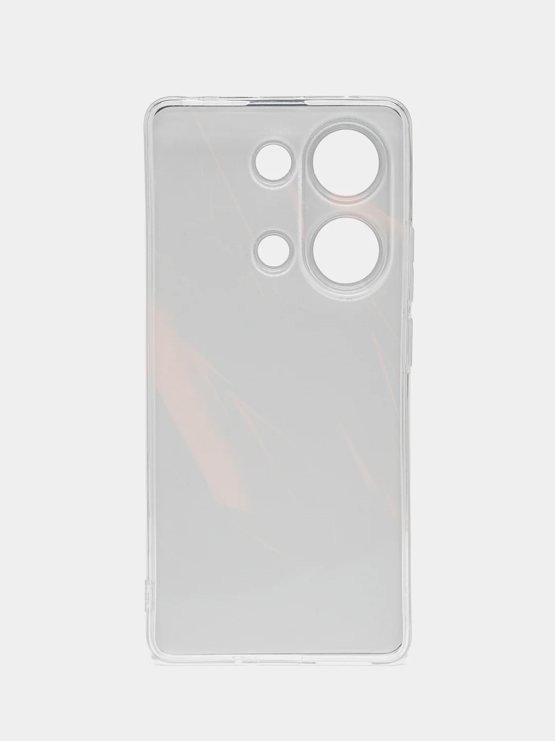 Красный чехол на Xiaomi Redmi Note 13 Pro 4G/Poco M6 Pro 4G, прозрачный, с рисунком, защита камеры