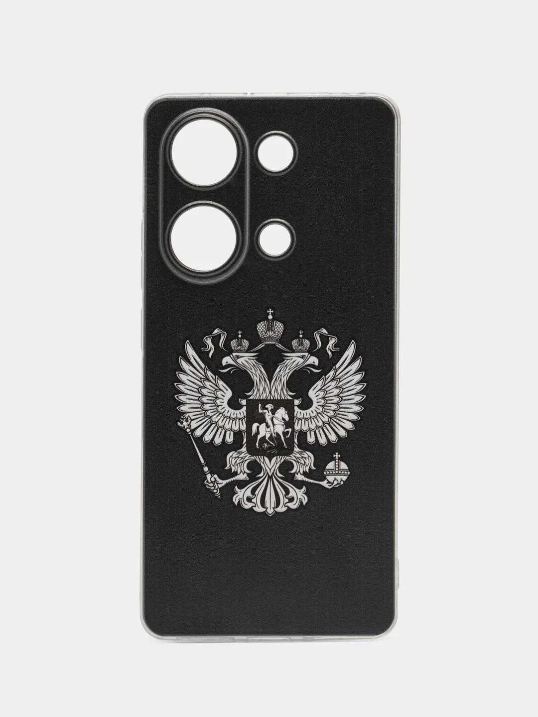Приглушённый хаки чехол на Xiaomi Redmi Note 13 Pro 4G/Poco M6 Pro 4G, прозрачный, с рисунком, защита камеры