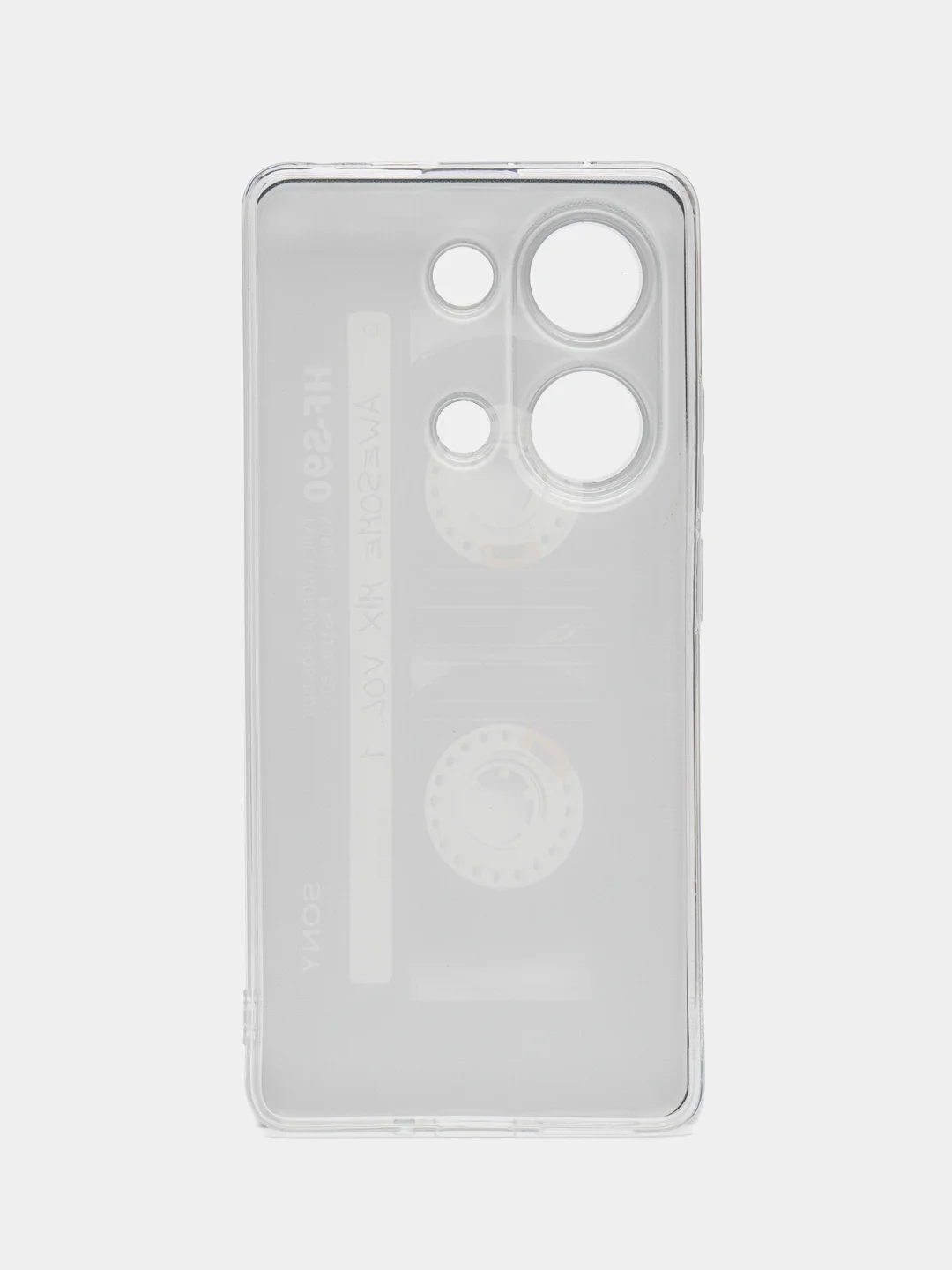 Хром чехол на Xiaomi Redmi Note 13 Pro 4G/Poco M6 Pro 4G, прозрачный, с рисунком, защита камеры