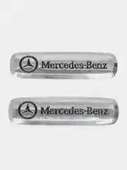 Шильдик логотип на автоковрик Mercedes