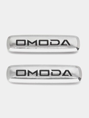 Шильдик логотип на автоковрик Omoda