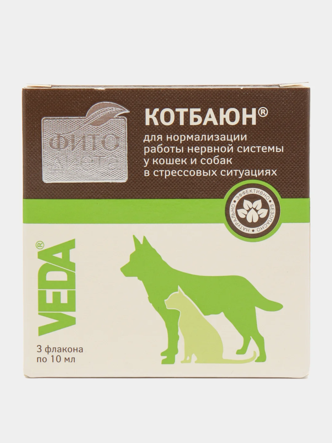 Кормовая добавка для кошек и собак Фитодиета Котбаюн 3*10мл