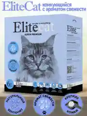 Наполнитель комкующийся с ароматом свежести EliteCat "Fresh", 6 л