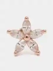 Багровый микросерьга-пирсинг "Pink Gold" со стержнем из нержавеющей стали