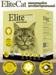 Наполнитель комкующийся антибактериальный EliteCat "Clinic", 6 л