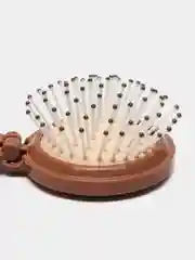 Белый расческа для волос массажная, с зеркалом, складная компактная