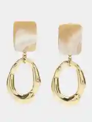 Серьги с подвеской из камня