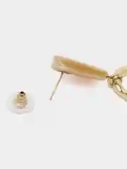 Серьги с подвеской из камня
