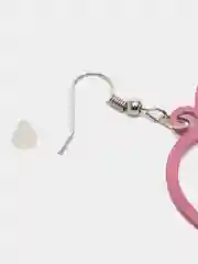 Розовый серьги