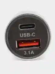 Белый автомобильное зарядное устройство АЗУ 3.1 А, быстрая зарядка