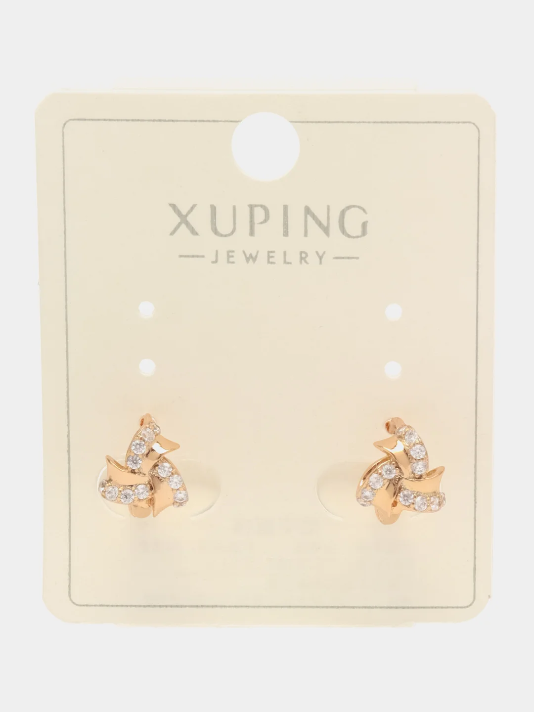 Золотой серьги xuping цветочек, английский замок