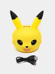 Желтый беспроводная портативная Bluetooth-колонка, динамик, игрушка ночник "Покемон Пикачу"