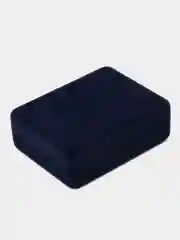 Футляр бархатный под серьги/запонки "Прямоугольник" 8 x 6 x 2,5, цвет серо-синий