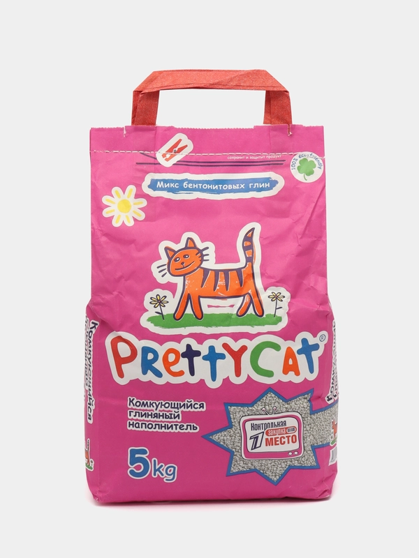 Комкующийся бентонитовый наполнитель для кошачьего туалета PrettyCat Euro Mix, 5 кг