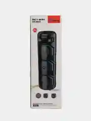 Хром колонка Bluetooth с LED-подсветкой ZQS 60Вт (USB/SD/AUX/FM) + микрофон/пульт