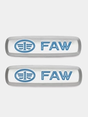 Шильдик логотип на автоковрик Faw