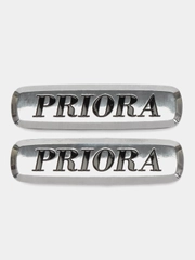 Шильдик логотип на автоковрик Priora
