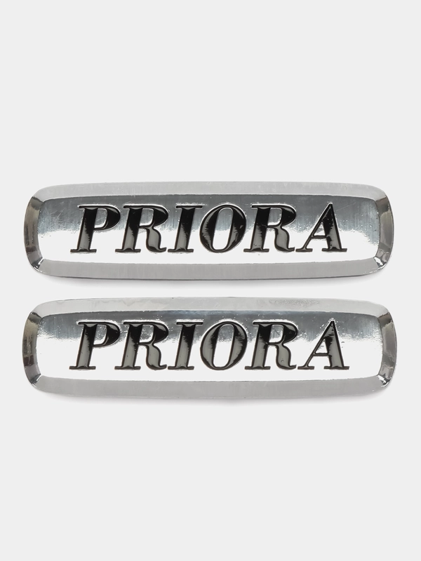 Шильдик логотип на автоковрик Priora