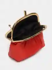 Красный кошелек из натуральной кожи