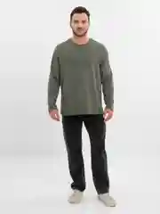 Хаки лонгслив мужской