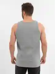 Серый мужская классическая базовая майка из хлопка