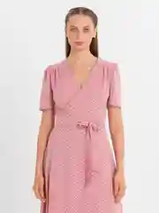 Платье женское длинное в горох