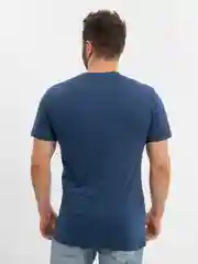 Синий меланж футболка мужская