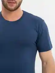 Синий меланж футболка мужская
