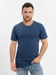 Синий меланж футболка мужская