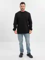 Черный свитшот мужской без начеса