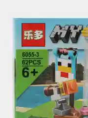 Голубой конструктор My World, детский, Minecraft