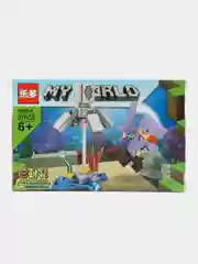 Сиреневый конструктор My World, детский, Minecraft