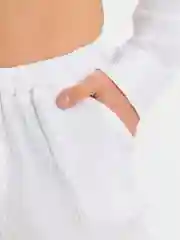 Белый мужской муслиновый летний костюм