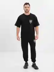 Черный спортивный мужской костюм