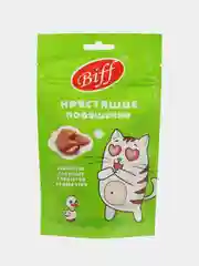 Хрустящие подушечки TiTBiT Biff для кошек, с паштетом из мяса утки, 60 г