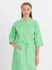 Мятный халат вафельный, унисекс