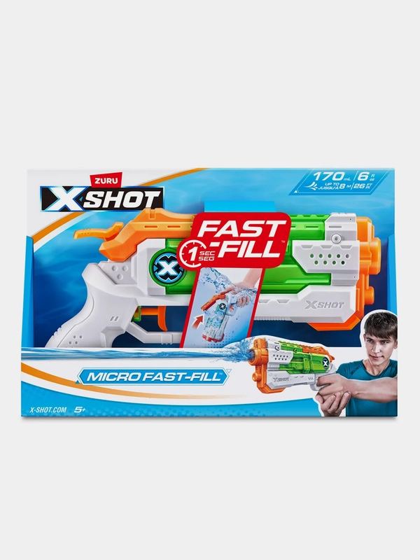 Игрушка водный бластер ZURU X-Shot Water Фаст-Филл Микро