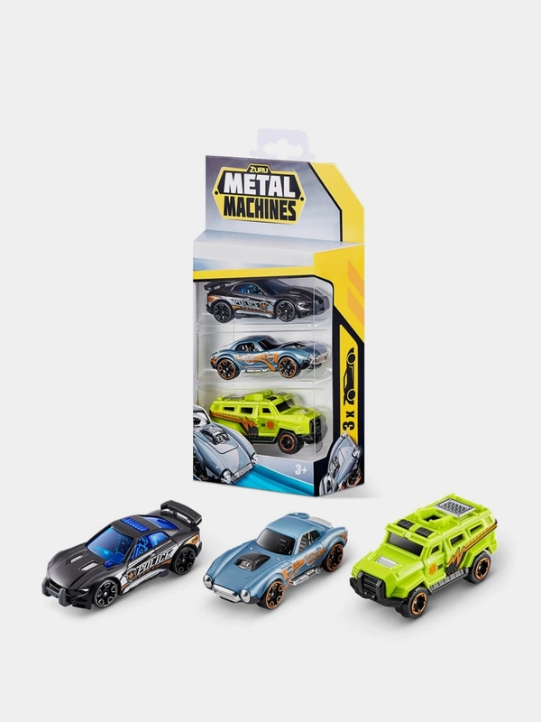 Игрушка Zuru Metal Machines "Машинка", 3 штуки