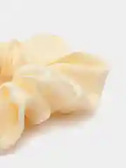 Молочный большая шелковая резинка для волос, черная, белая, бежевая