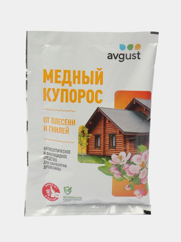 Антисептическое средство МЕДНЫЙ КУПОРОС от плесени и грибковых заболеваний на древесине