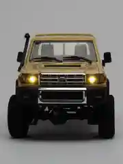 Желтый радиоуправляемая полноприводная машина с пультом ДУ Toyota MN82, масштаб 1:12