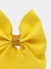 Желтый бант для волос