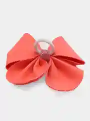 Коралловый бант для волос